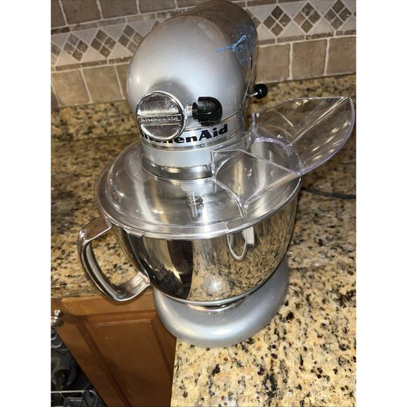 Pouring Shield for KitchenAid- Splash Guard with Removable Chute for Mixer New - Picture 1 of 6